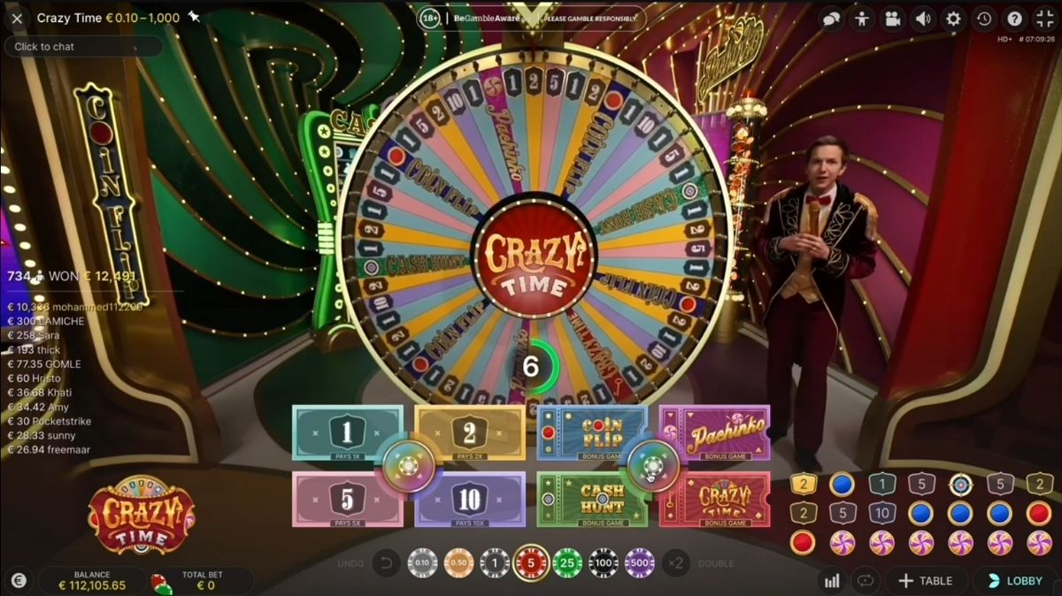 Crazy Time - Gameplay 1 - 12playme
