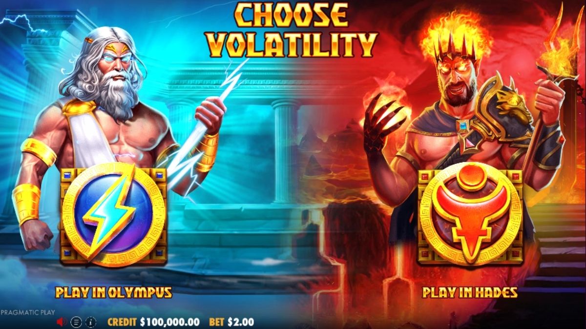 Zeus vs Hades Gods of War Slot - Interface - 12playme