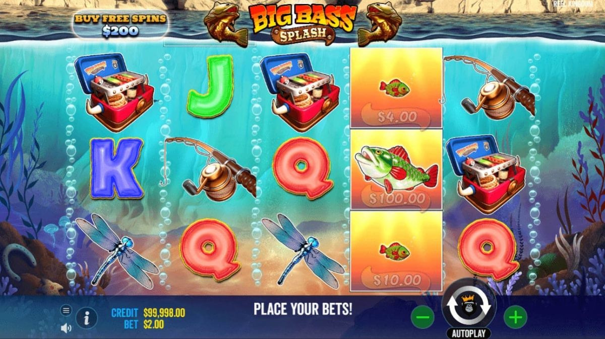Big Bass Splash Slot - Interface - 12playme