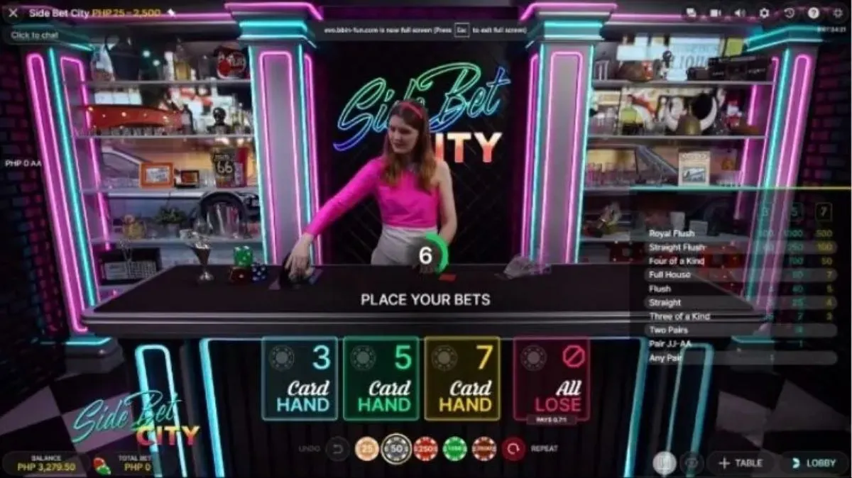 Side Bet City- Game 1 - 12playme