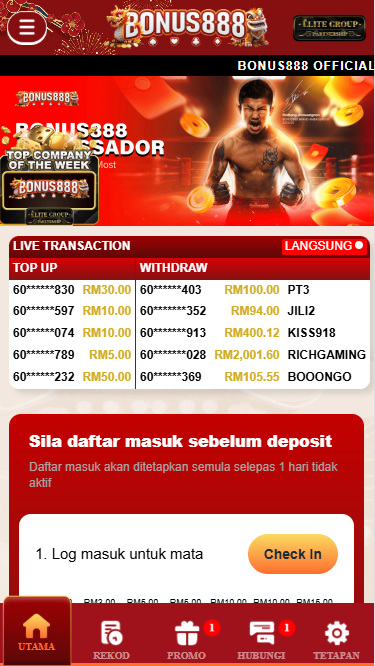 Bonus888 - Homepage - 12playme