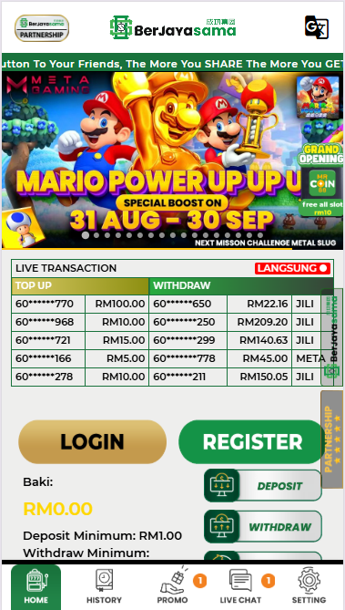 Berjayasama - Homepage - 12playme